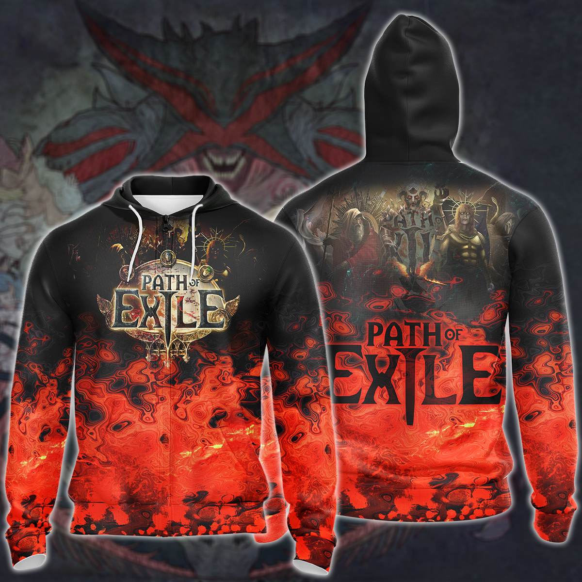 Path Of Exile Video Game 3D All Over Print T-shirt Tank Top Zip Hoodie Pullover Hoodie Hawaiian Shirt Beach Shorts Jogger Zip Hoodie S