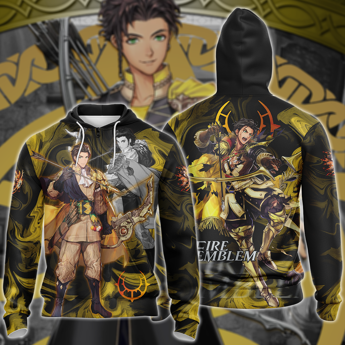 Fire Emblem: Three Houses - Claude Video Game 3D All Over Print T-shirt Tank Top Zip Hoodie Pullover Hoodie Hawaiian Shirt Beach Shorts Jogger Zip Hoodie S