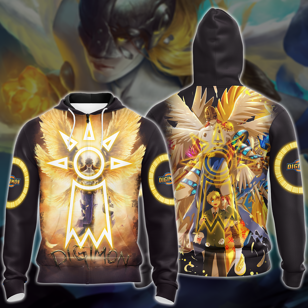 Digimon Video Game 3D All Over Printed T-shirt Tank Top Zip Hoodie Pullover Hoodie Hawaiian Shirt Beach Shorts Jogger Zip Hoodie S