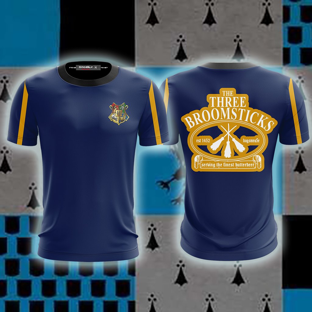 The Three Broomsticks Ravenclaw Harry Potter Unisex 3D T-shirt S