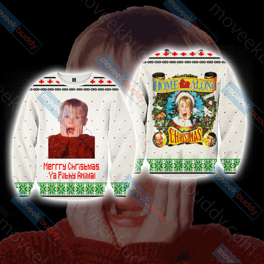 Home Alone - Merrry Christmas Ya Filthy Animal V3 Unisex 3D Sweater S