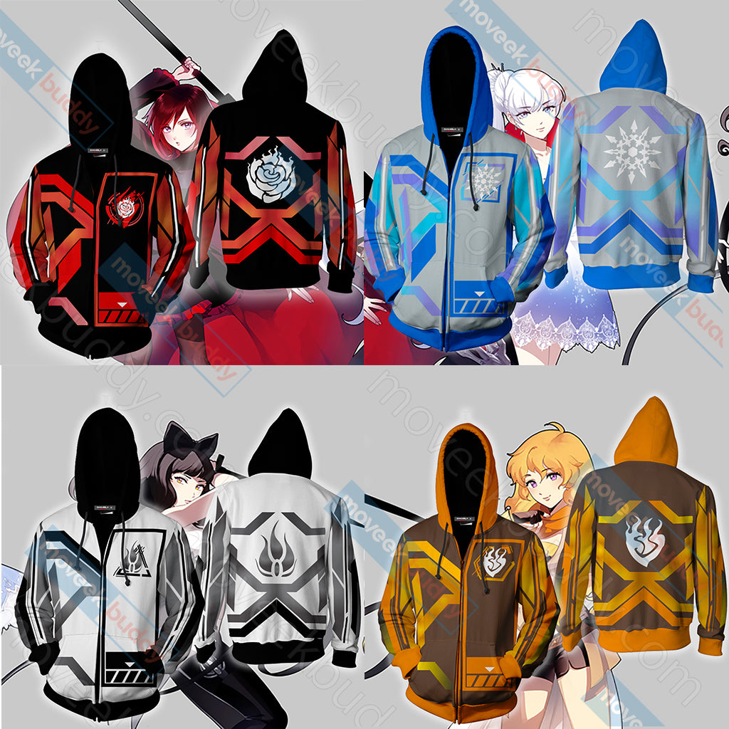 RWBY Yang Xiao Long New Zip Up Hoodie