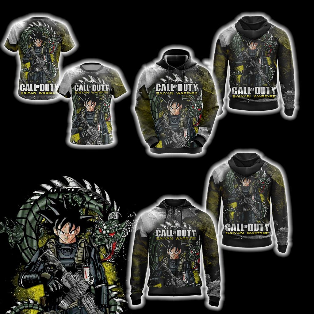 Call of Duty Game - Goku Unisex 3D T-shirt