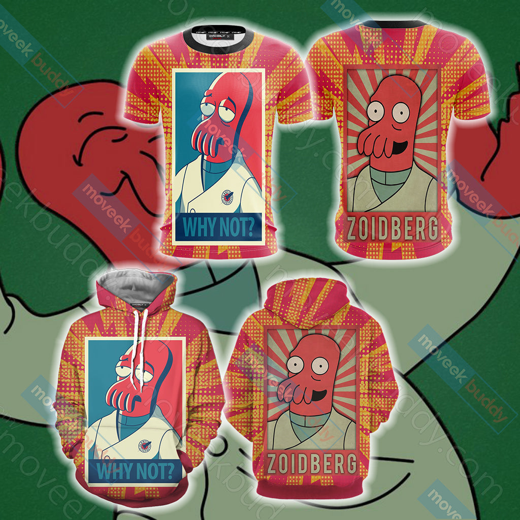 Futurama why not Zoidberg Unisex 3D T-shirt