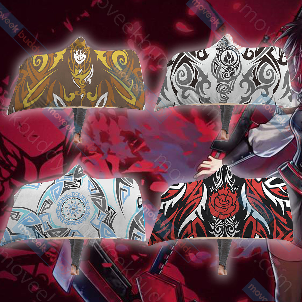 RWBY Ruby Rose Symbol Hooded Blanket