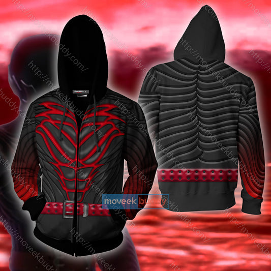 Kingdom Hearts Vanitas Cosplay 3D Zip Up Hoodie Jacket XS