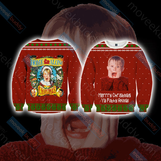 Home Alone - Merrry Christmas Ya Filthy Animal V2 Unisex 3D Sweater S