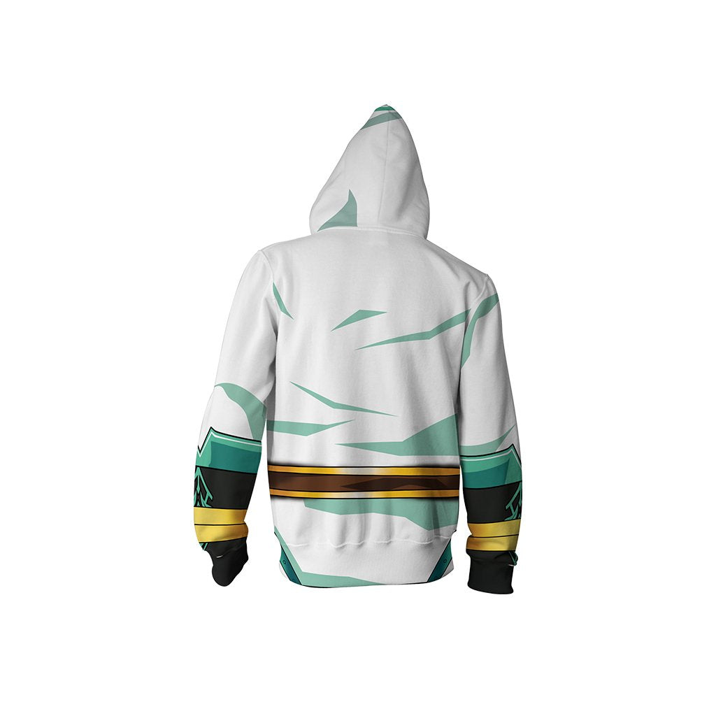 Elsword Ain Cosplay Zip Up Hoodie Jacket