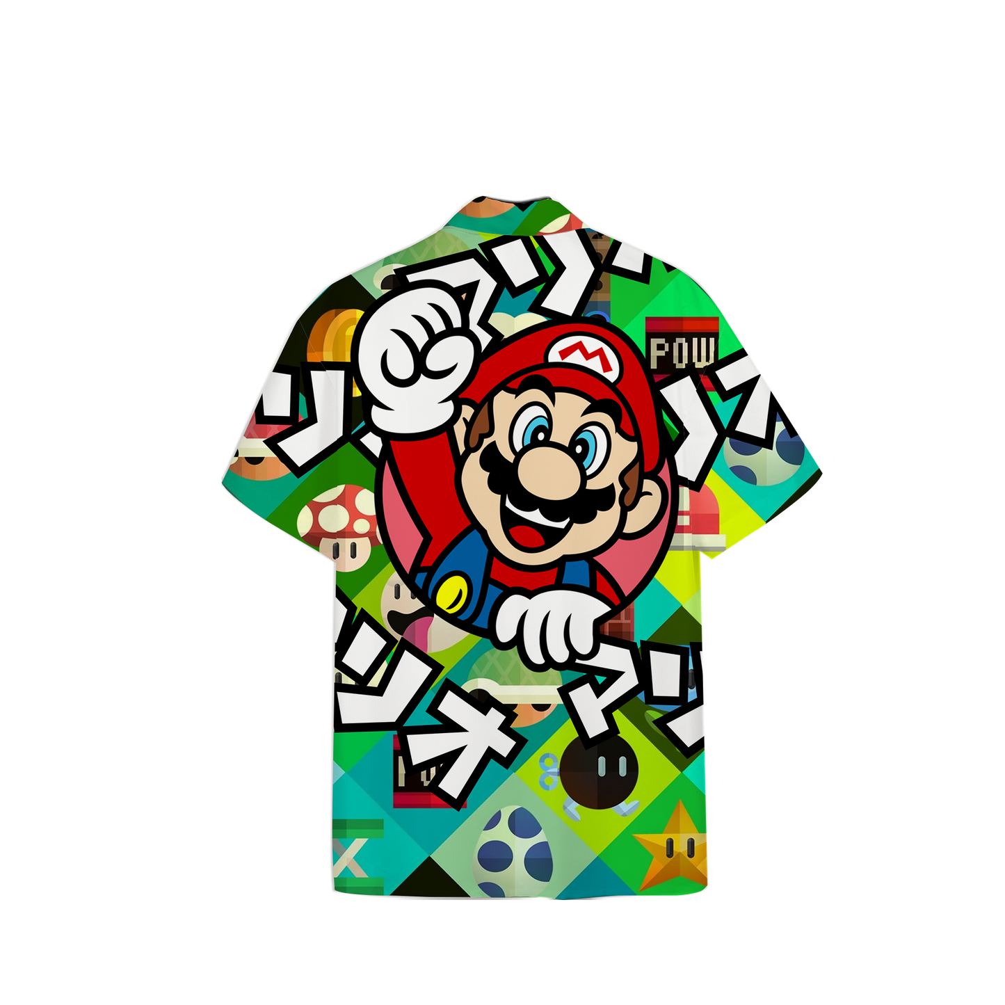 Mario Japan Unisex Hawaiian Shirt