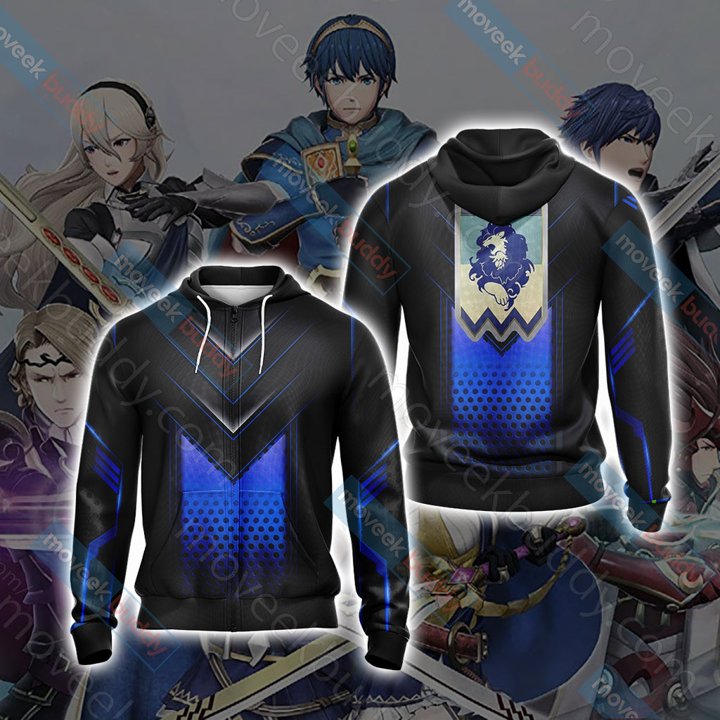 Fire Emblem Version 1 Unisex 3D T-shirt Zip Hoodie XS