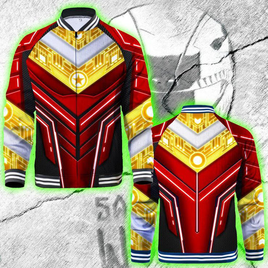 Power Ranger ZEO Cosplay Baseball Jacket S Red Ranger