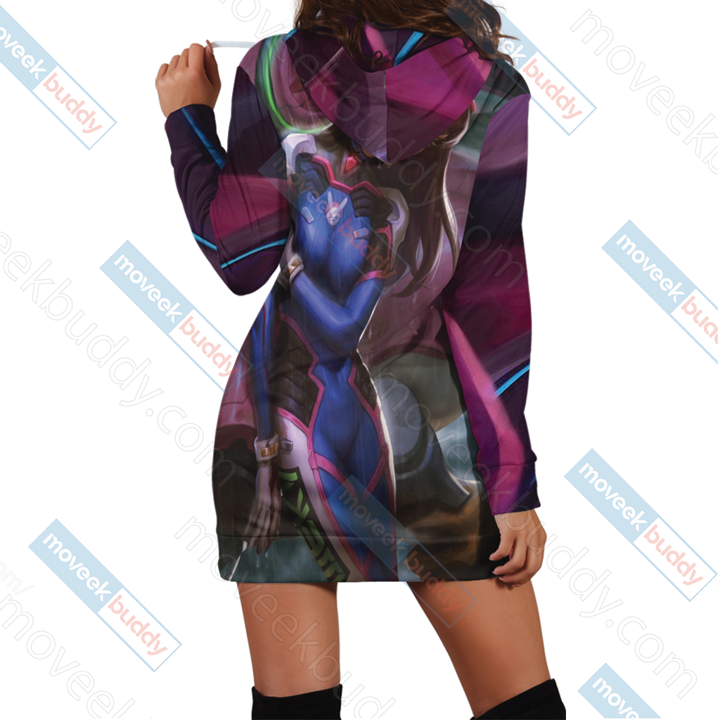 Overwatch "Shooting Star" D.Va 3D Hoodie Dress