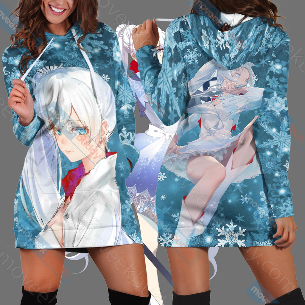 RWBY Weiss Schnee 3D Hoodie Dress XS