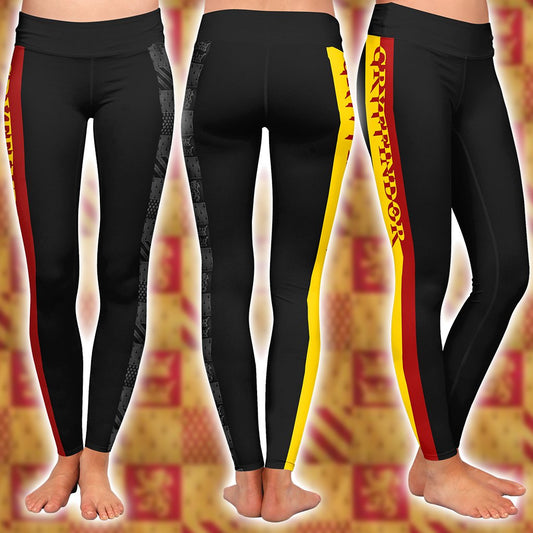 Gryffindor House Harry Potter Simple Style 3D Leggings S