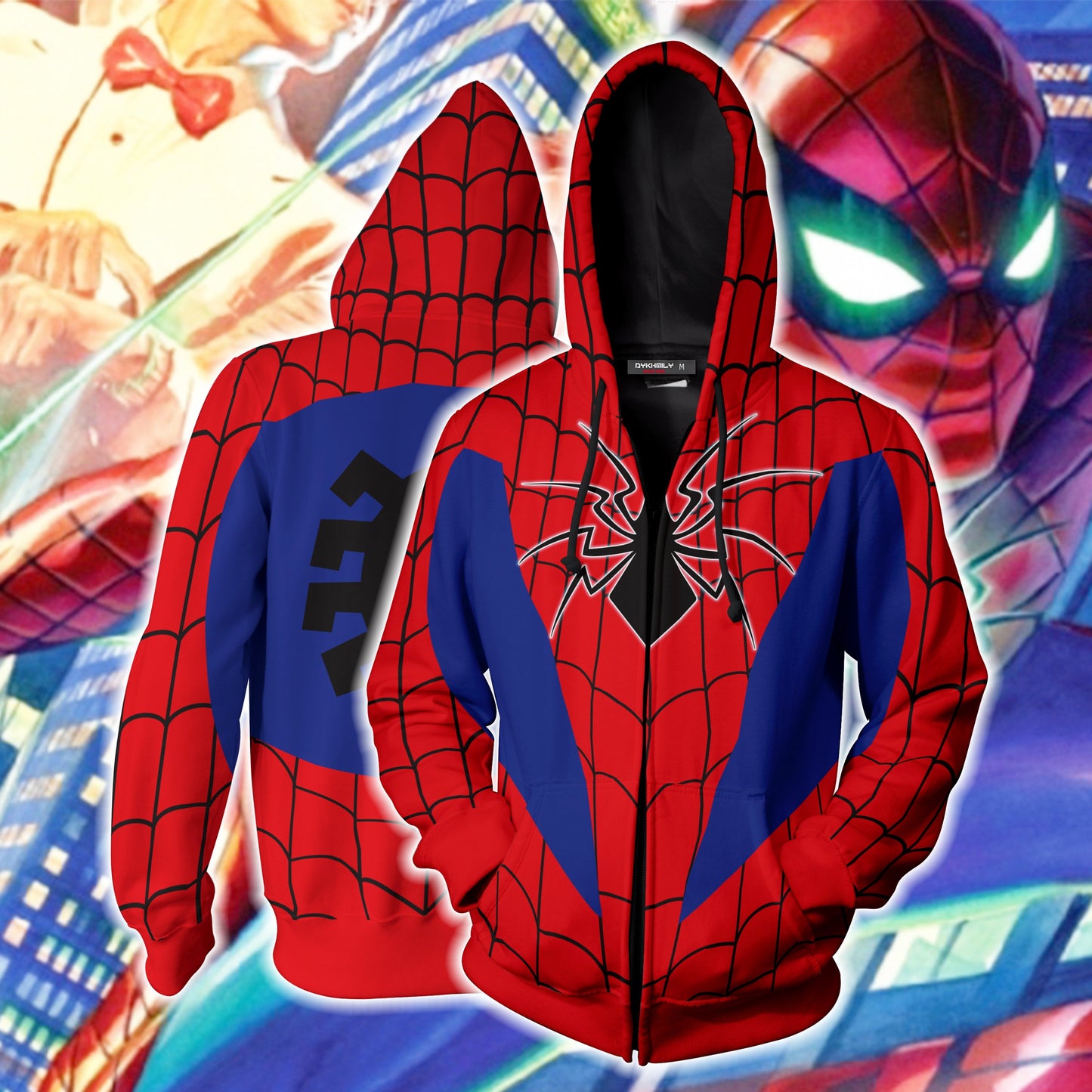 Spider-Armor MK IV Cosplay PS4 Zip Up Hoodie Jacket XS