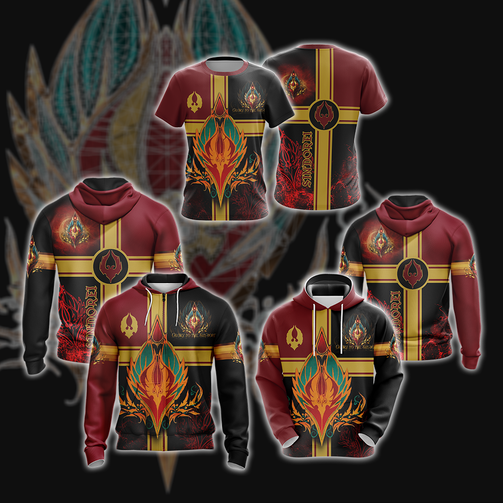 Warcraft Crest Of Sin'Dorei Style Unisex 3D T-shirt