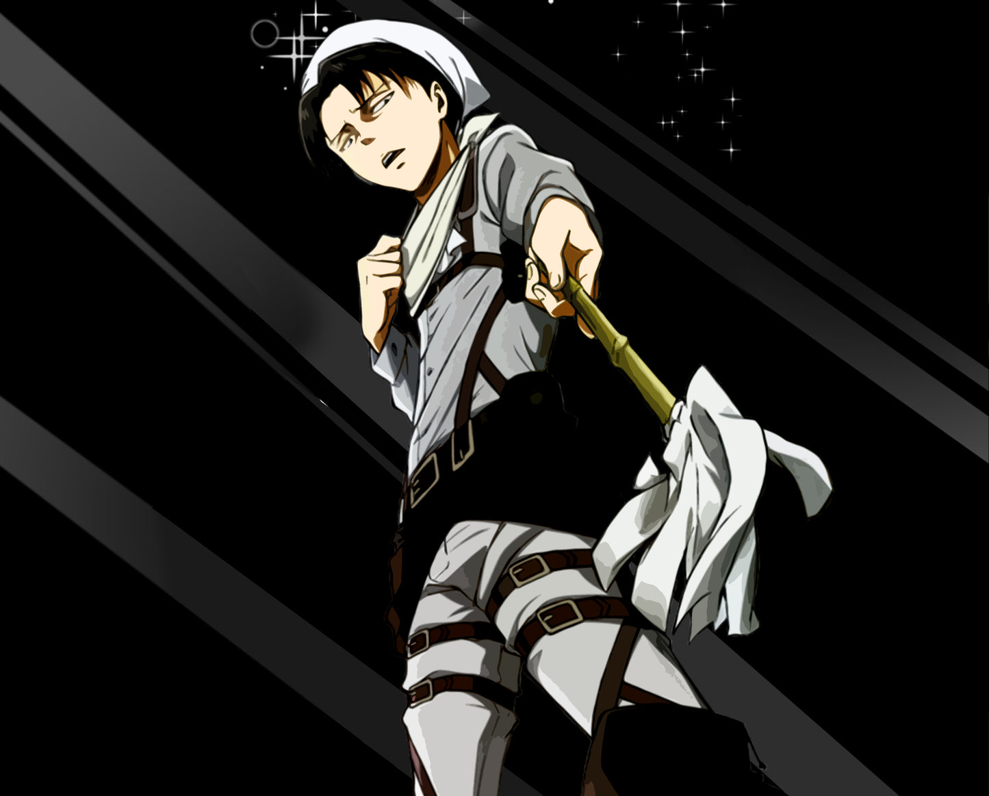 Attack On Titan Levi Loves To Clean 3D Laundry Basket