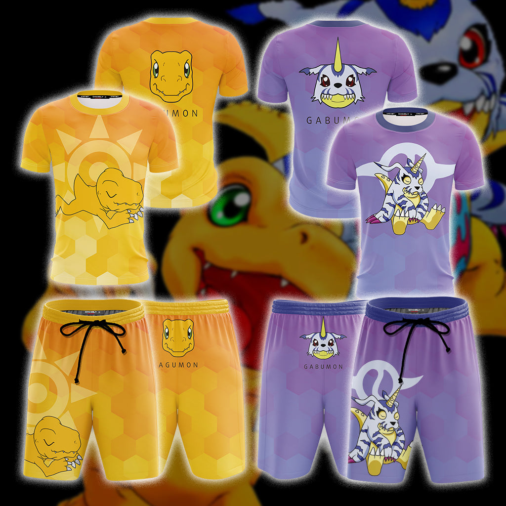 Digimon - Gabumon New Style Unisex 3D Beach Shorts