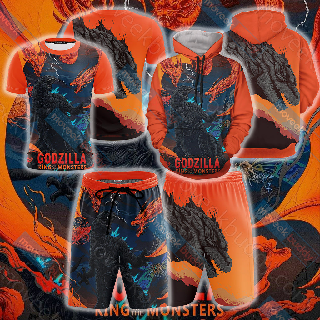 Godzilla King Of The Monsters Unisex 3D T-shirt