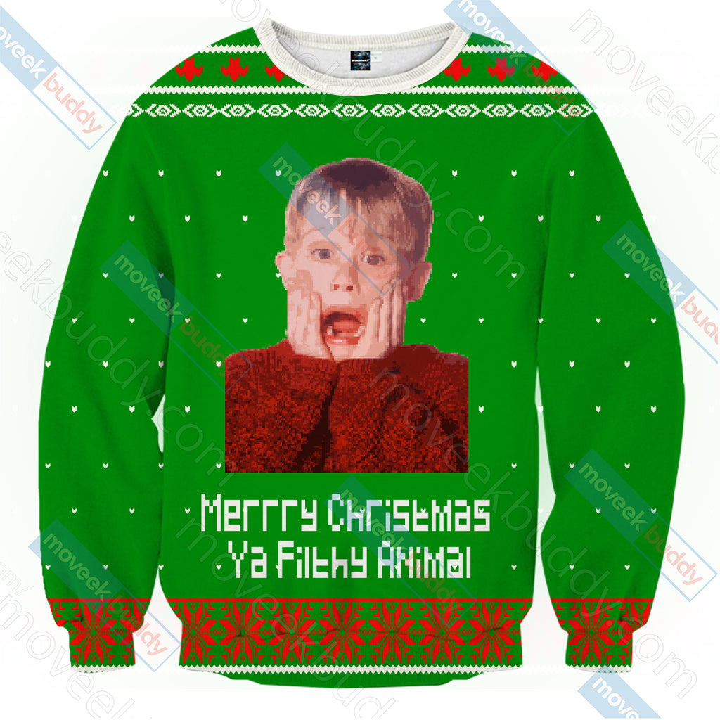 Home Alone - Merrry Christmas Ya Filthy Animal V1 Unisex 3D Sweater