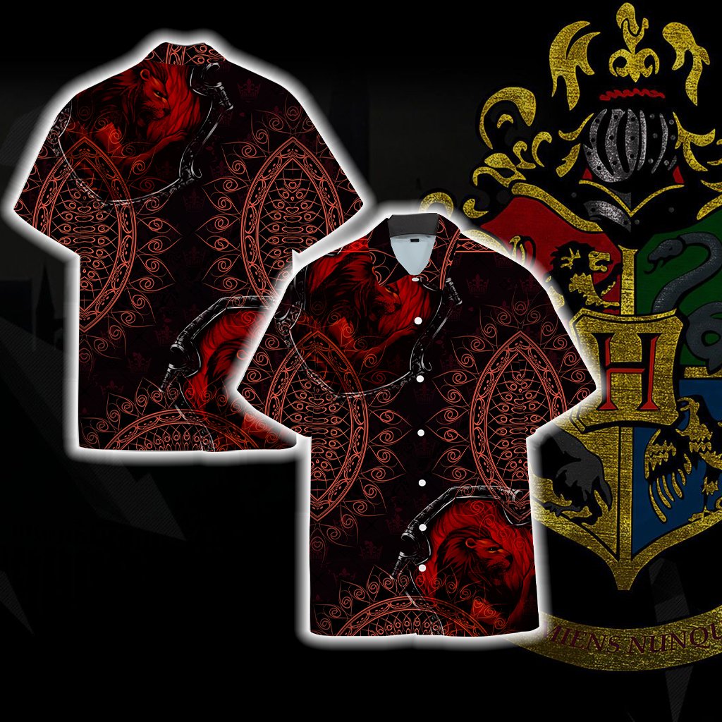 Brave Like A Gryffindor Harry Potter Unisex Hawaiian Shirt S