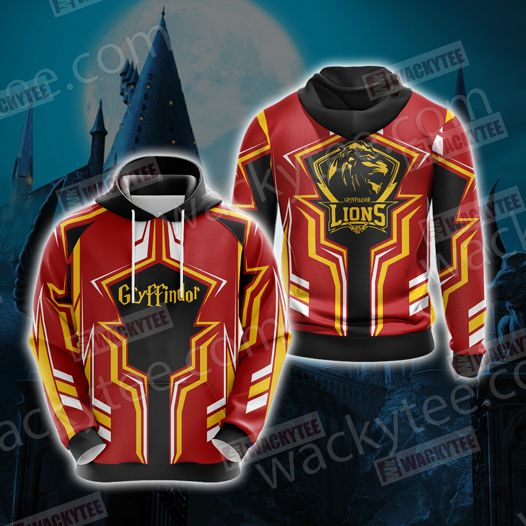 Harry Potter Hogwarts Castle - Gryffindor House Wacky Style New Collection Unisex 3D T-shirt Hoodie S