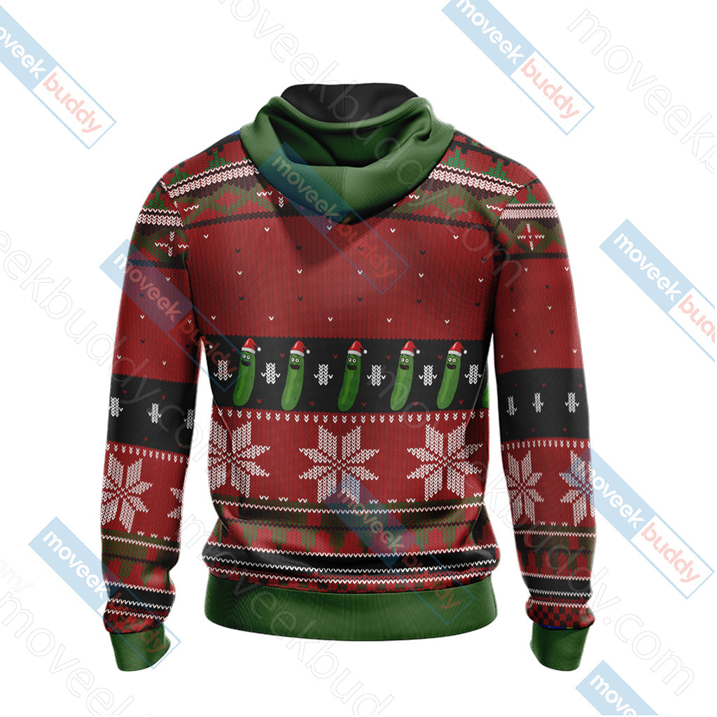 Pickle Rick X-mas Unisex 3D T-shirt