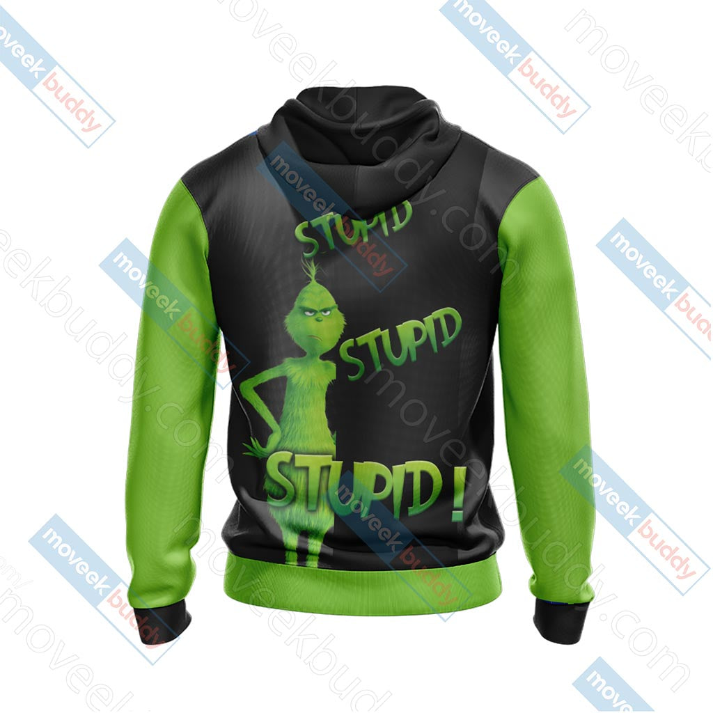 The Grinch "stupid, stupid, stupid!" Unisex 3D T-shirt