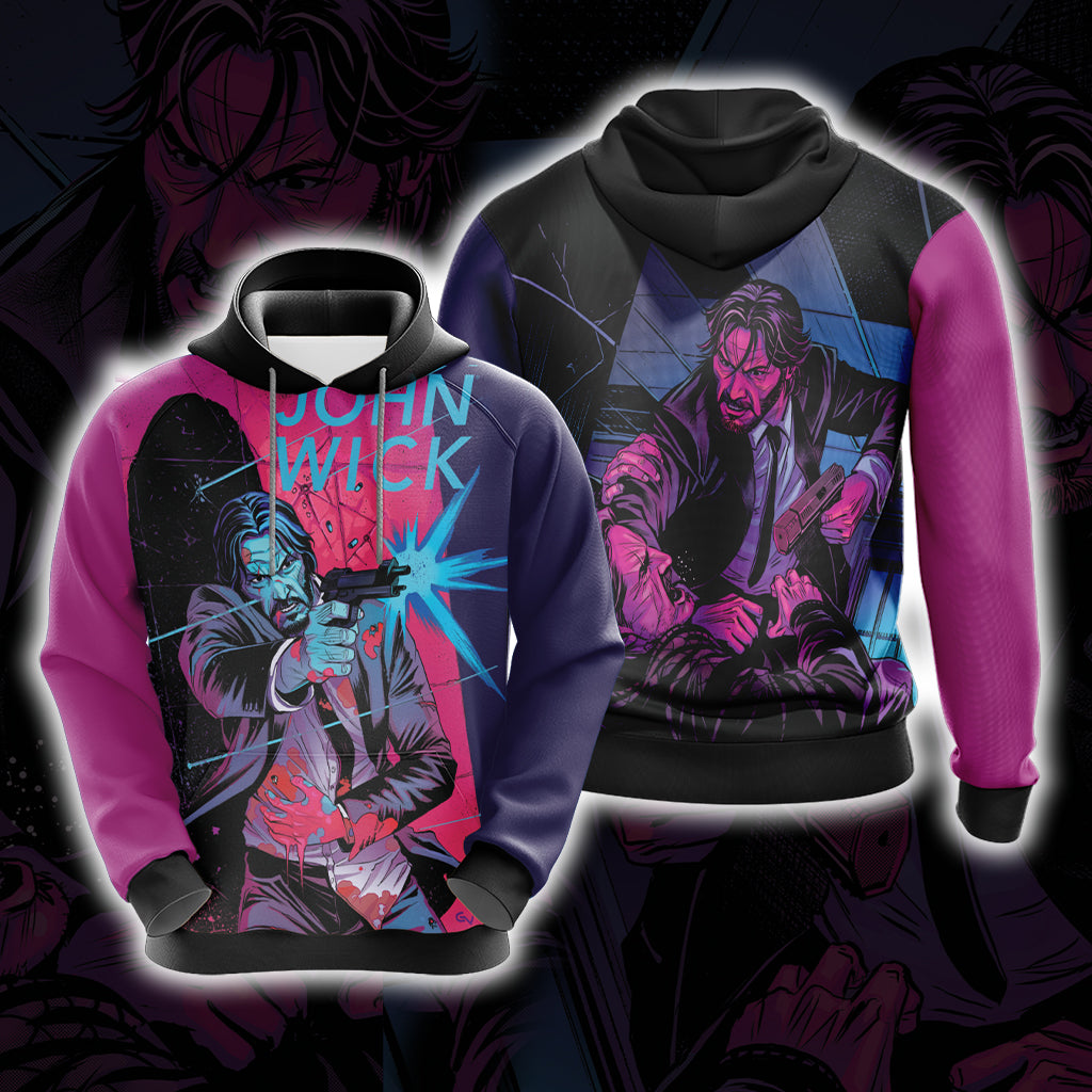 John Wick New Version Unisex 3D T-shirt Hoodie S
