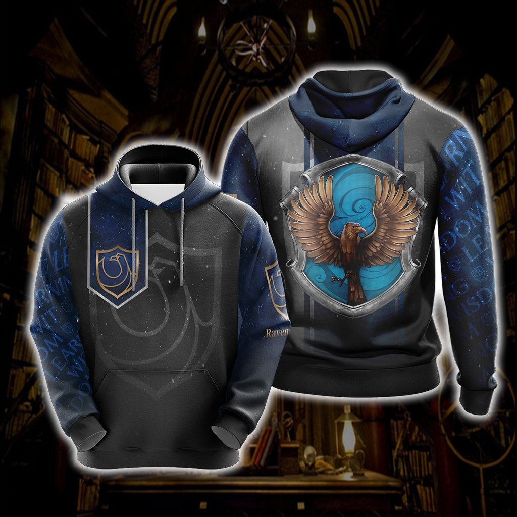 Wise Like A Ravenclaw Harry Potter New Style 1 Unisex 3D T-shirt Hoodie S