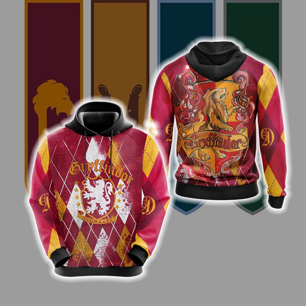Brave Like A Gryffindor Harry Potter New Version 2 Unisex 3D T-shirt Hoodie S