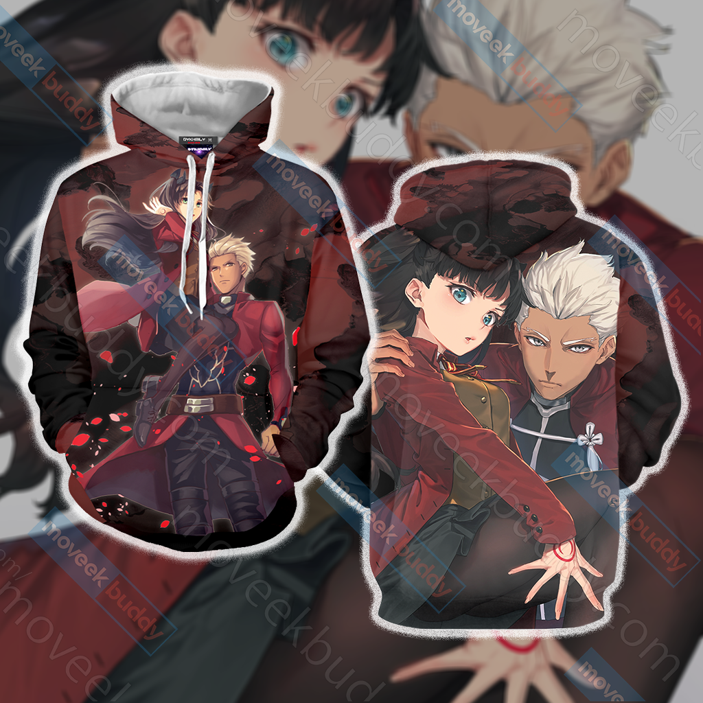 Fate/ Stay Night - Blade And Fate Rin Unisex 3D T-shirt Hoodie S