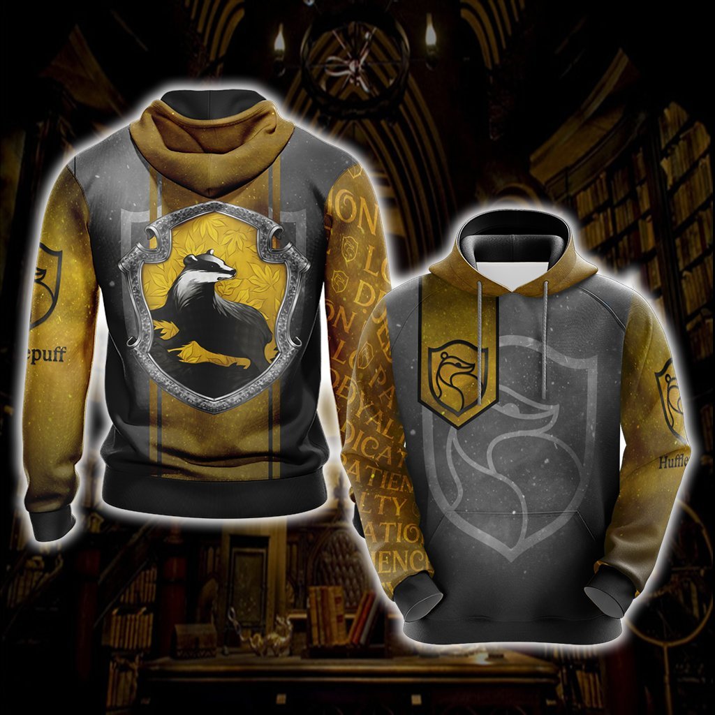 Loyal Like A Hufflepuff Harry Potter New Style 1 Unisex 3D T-shirt Hoodie S