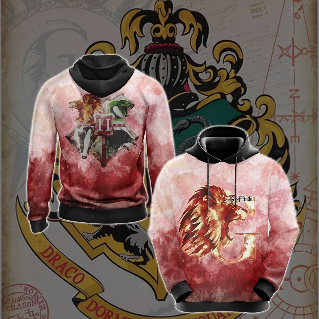 Brave Like A Gryffindor Harry Potter New Version Unisex 3D T-shirt Hoodie S