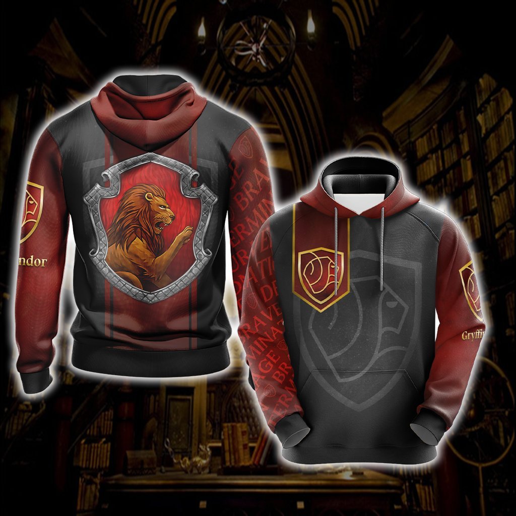 Brave Like A Gryffindor Harry Potter New Style 1 Unisex 3D T-shirt Hoodie S