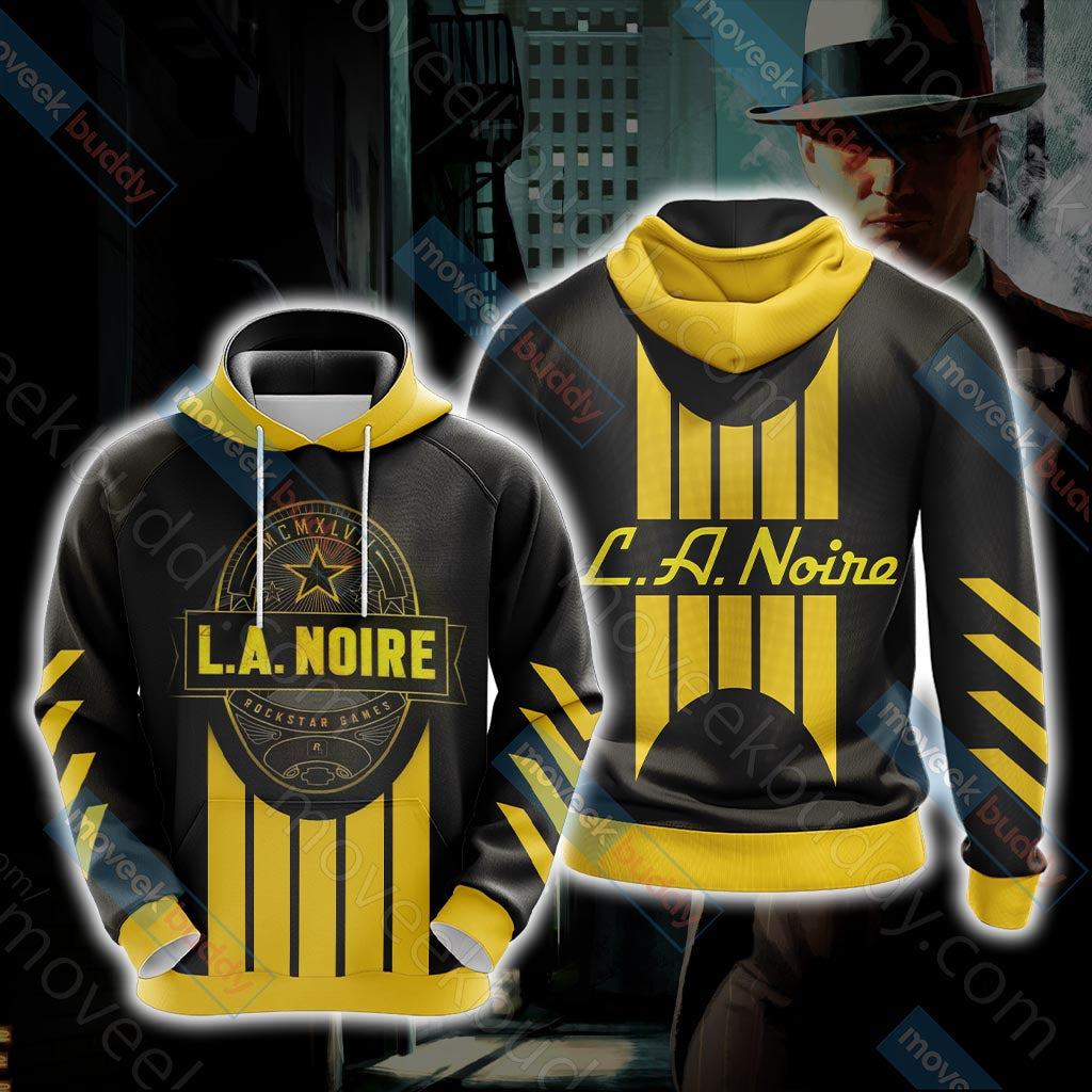 L.A. Noire Unisex 3D T-shirt Hoodie S