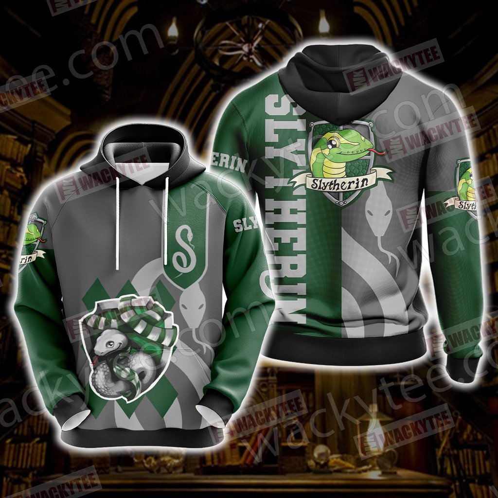 Harry Potter - Slytherin House New Wackystyle Unisex 3D T-shirt Hoodie S