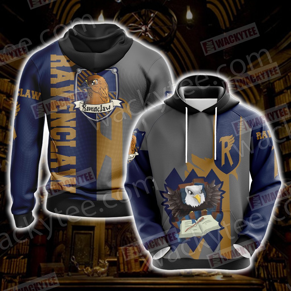Harry Potter - Ravenclaw House New Wackystyle Unisex 3D T-shirt Hoodie S