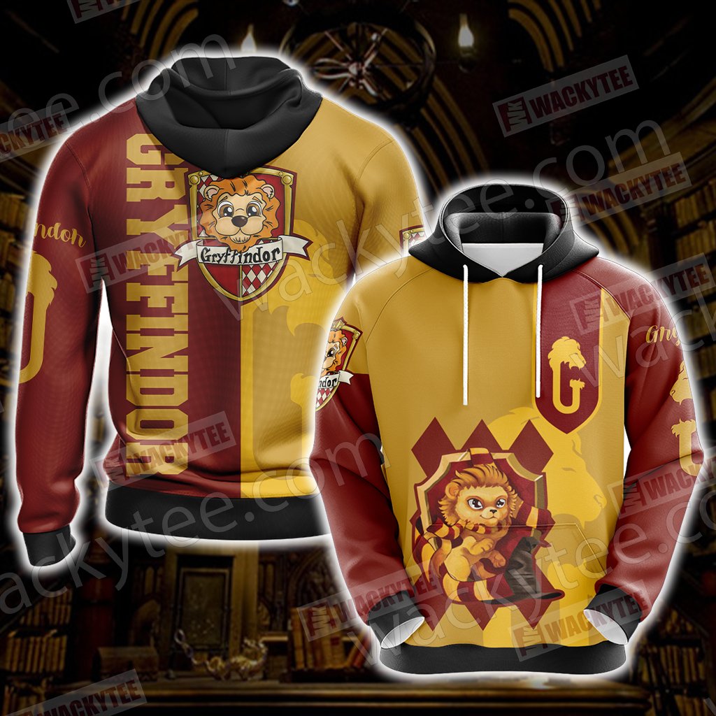 Harry Potter - Gryffindor House New Wackystyle Unisex 3D T-shirt Hoodie S