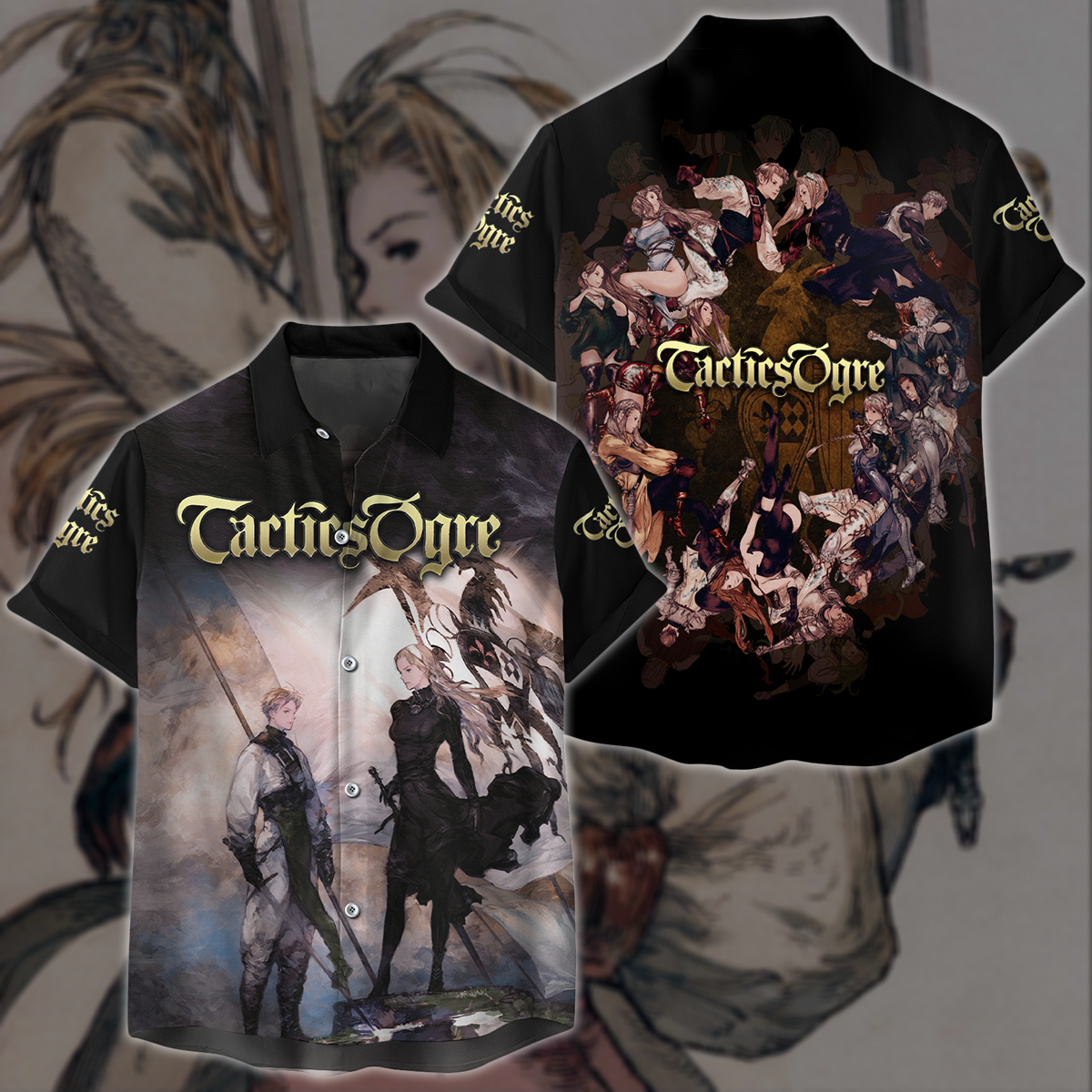 Tactics Ogre Video Game 3D All Over Printed T-shirt Tank Top Zip Hoodie Pullover Hoodie Hawaiian Shirt Beach Shorts Joggers Hawaiian Shirt S
