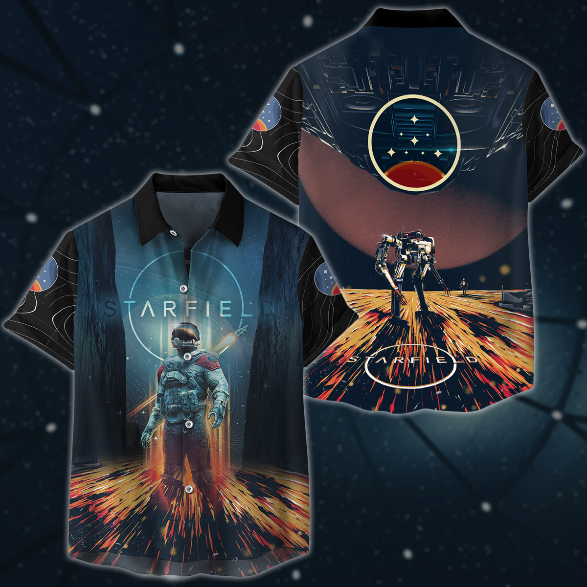 Starfield Video Game 3D All Over Printed T-shirt Tank Top Zip Hoodie Pullover Hoodie Hawaiian Shirt Beach Shorts Joggers Hawaiian Shirt S