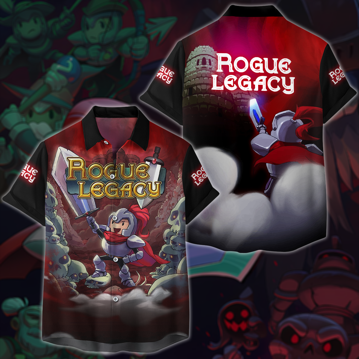 Rogue Legacy 2 Video Game All-Over T-shirt Hoodie Tank Top Hawaiian Shirt Beach Shorts Joggers Hawaiian Shirt S