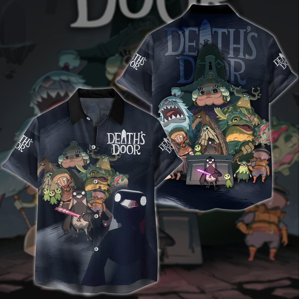 Death’s Door Video Game All-Over T-shirt Hoodie Tank Top Hawaiian Shirt Beach Shorts Joggers Hawaiian Shirt S