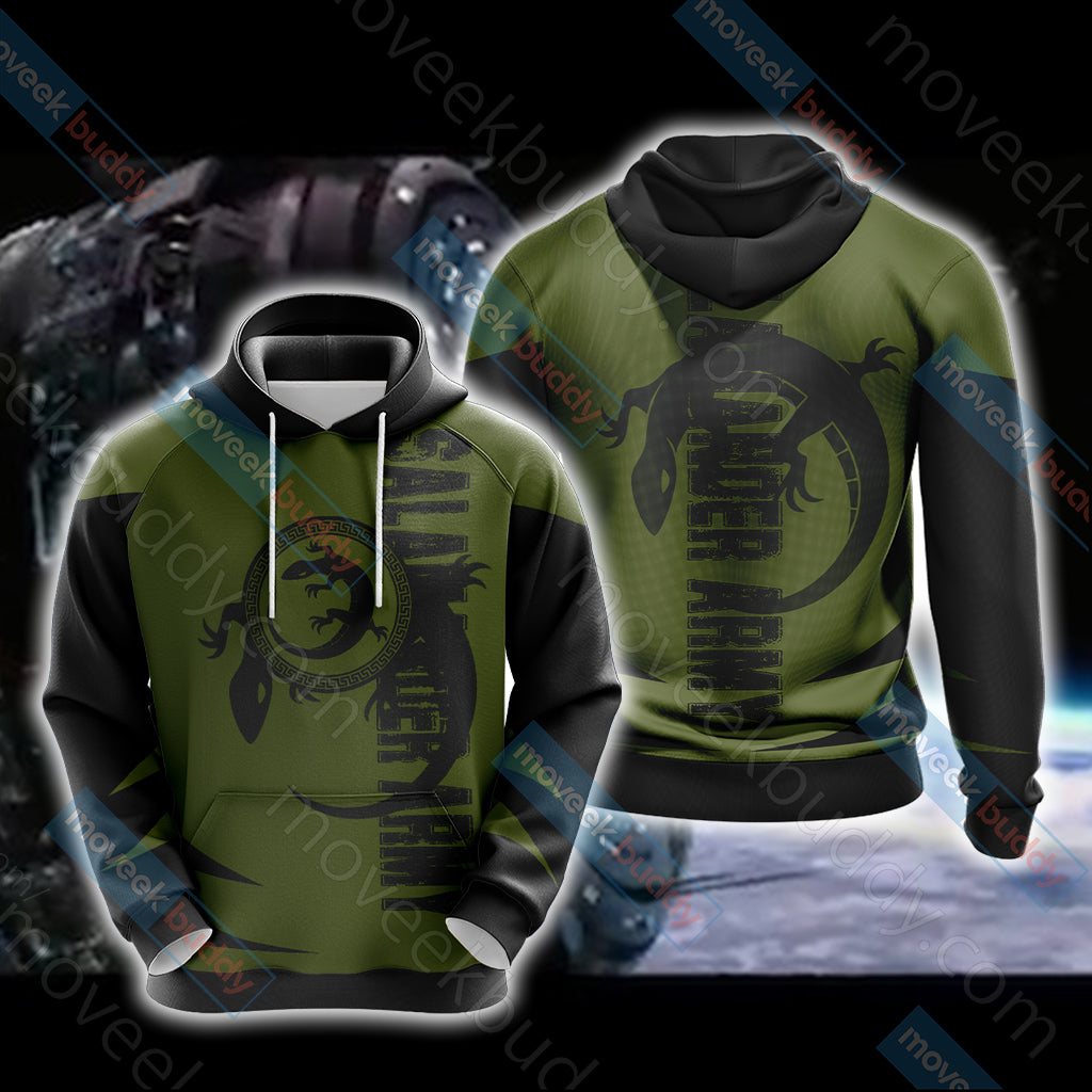 Ender's Game - Battle School Army - Salamander Army Unisex 3D T-shirt Hoodie S