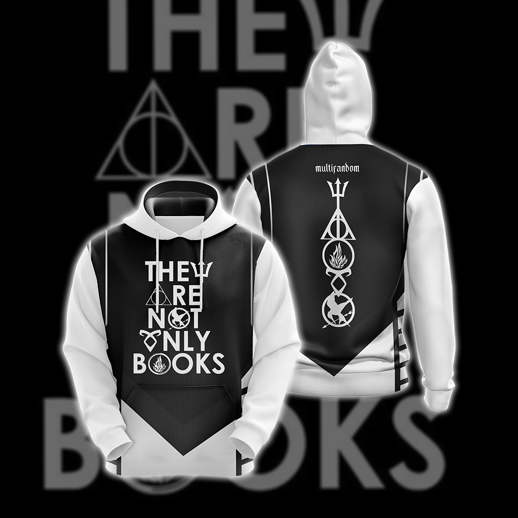 Multifandom - They Are Not Only Books Unisex 3D T-shirt Hoodie S