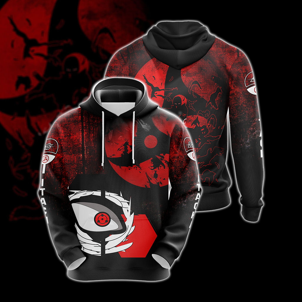 Naruto - Itachi Uchiha's Mangekyou Sharingan Unisex 3D T-shirt Hoodie S