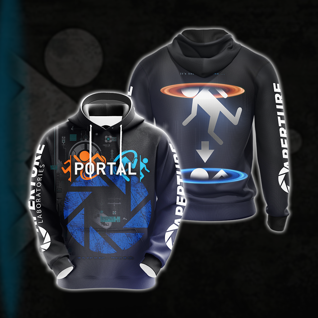 Portal - Aperture Laboratories Unisex 3D T-shirt Hoodie S