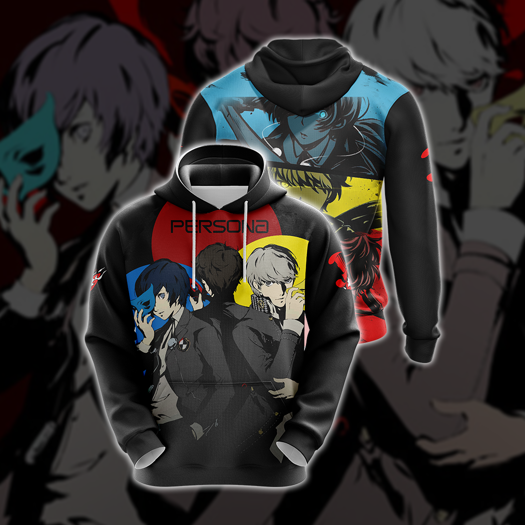 Persona 3, 4, 5 Protagonists Unisex 3D T-shirt T-shirt 4XL
