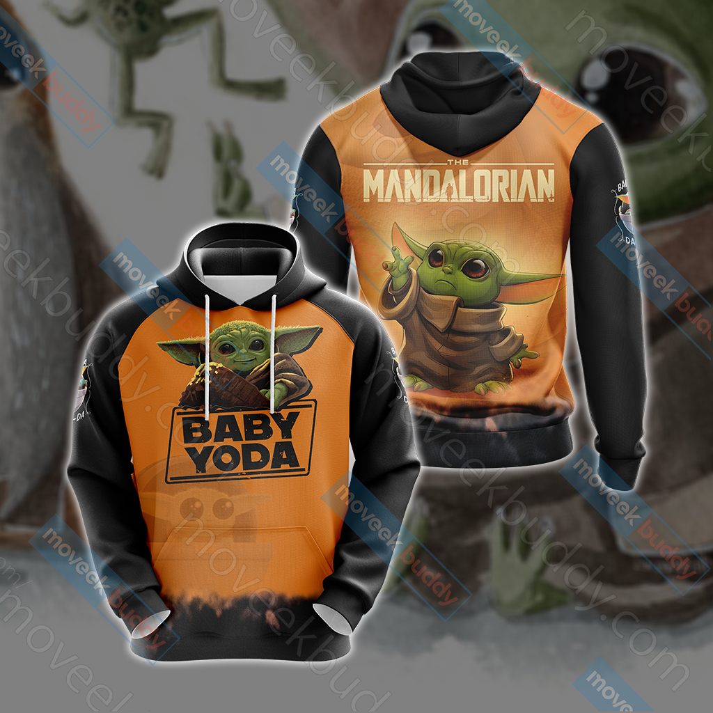 Star Wars The Mandalorian Baby Yoda Unisex 3D T-shirt Hoodie S
