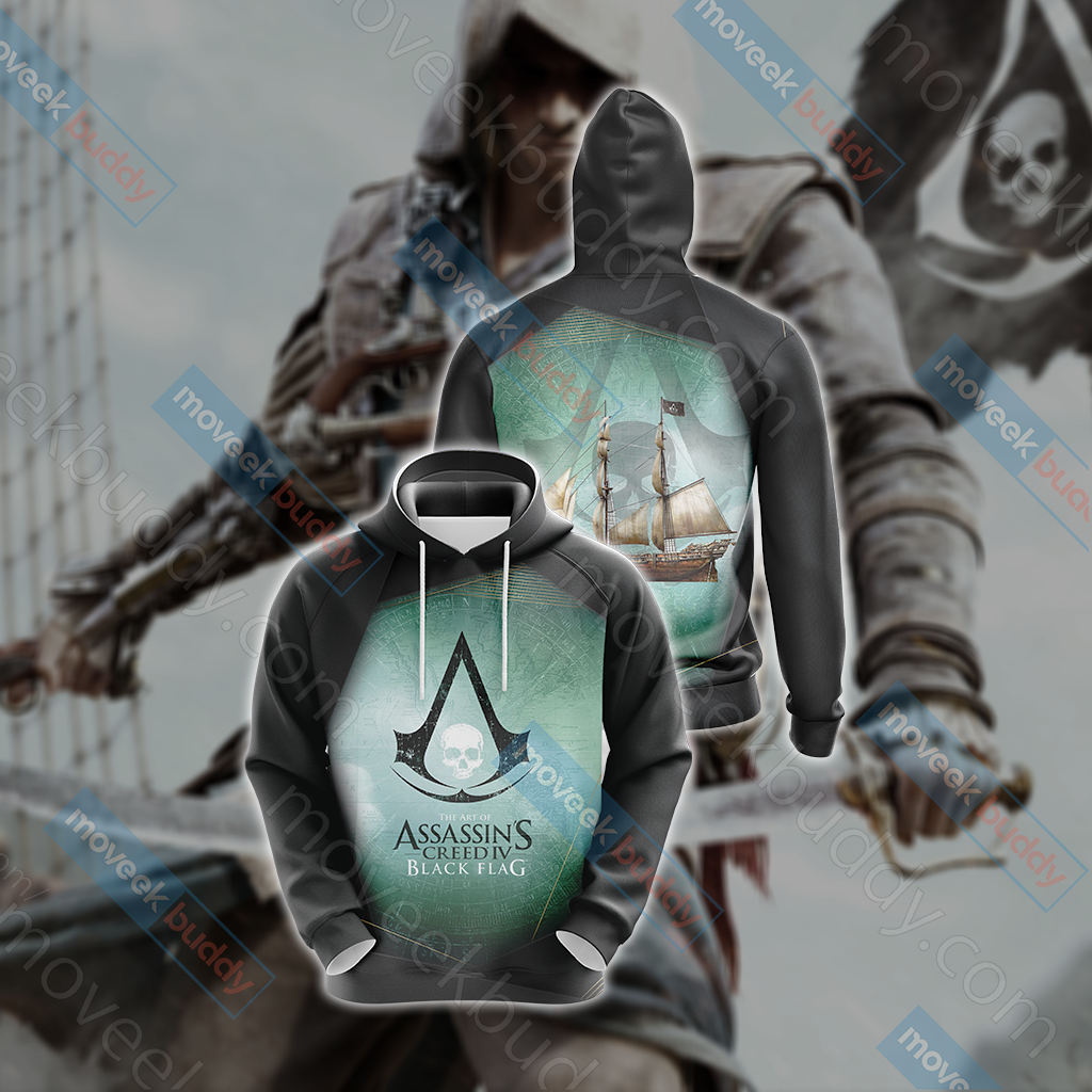 Assassin’s Creed IV Black Flag New Unisex 3D T-shirt Hoodie S